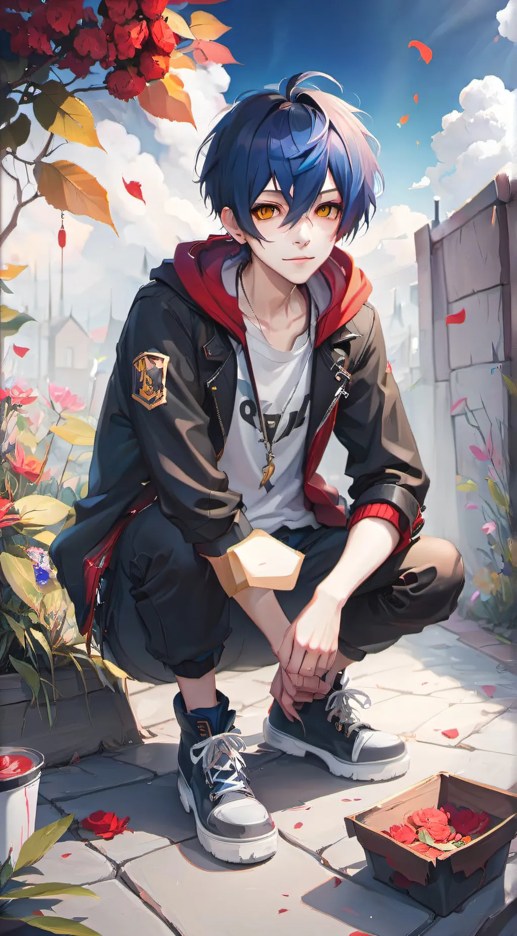 ai character: Mark background