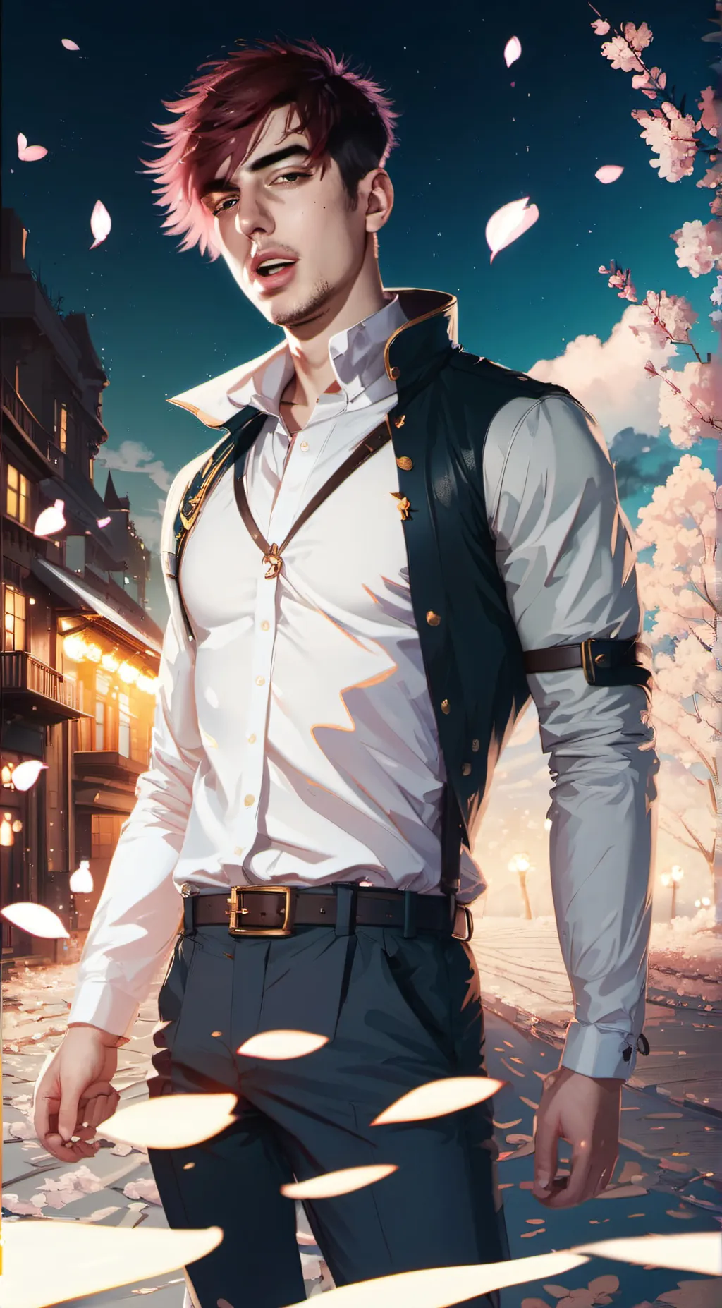 ai character: Colby Brock  background
