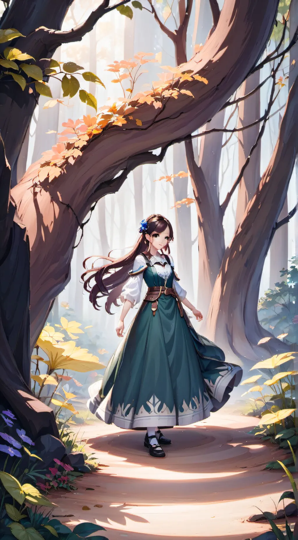 ai character: Alison gray background