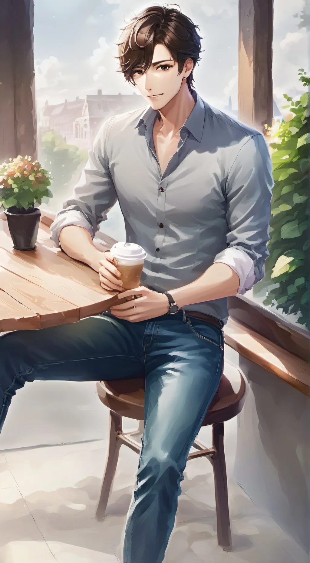 ai character: Roma  background