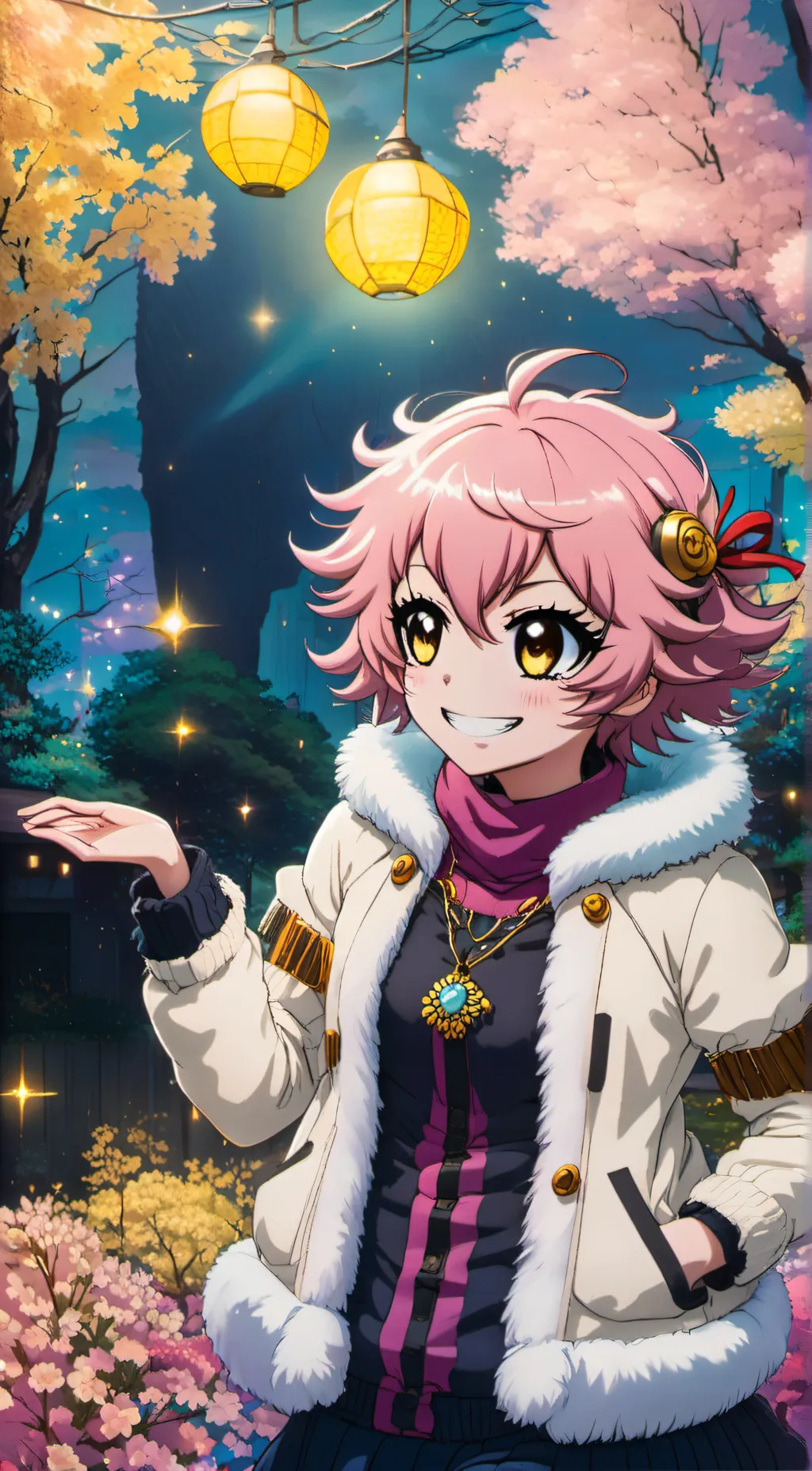 ai character: Mina Ashido background