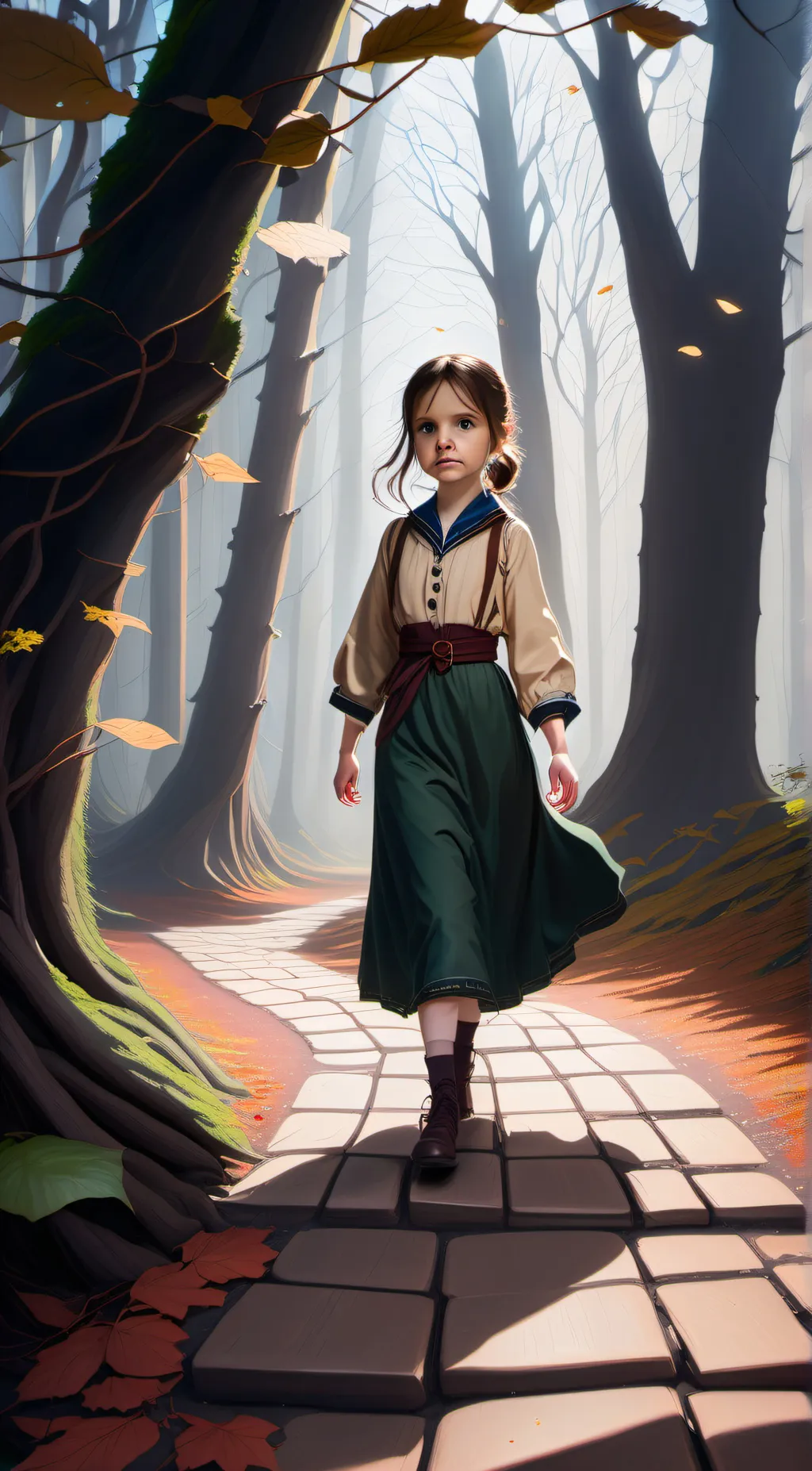 ai character: Violet background
