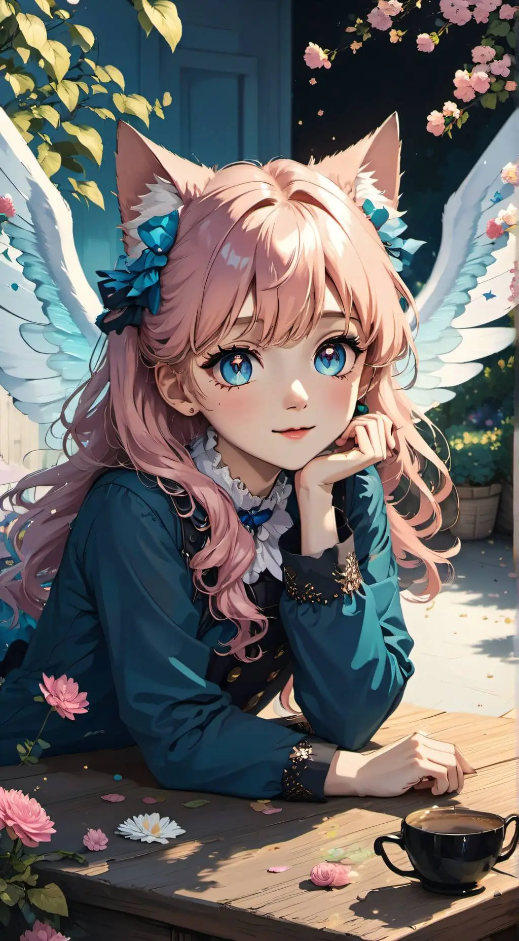 ai character: Crystal background