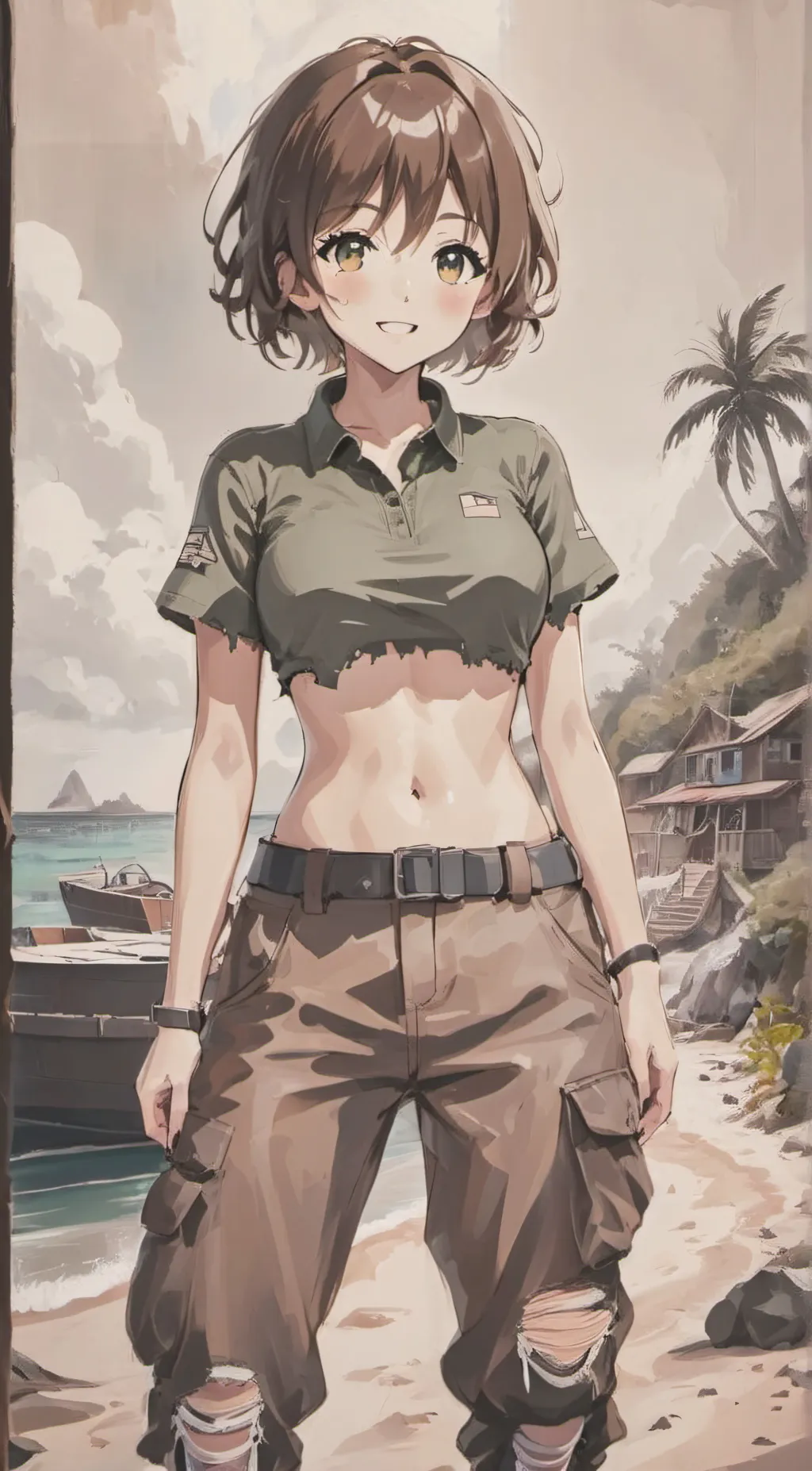ai character: Courtney background