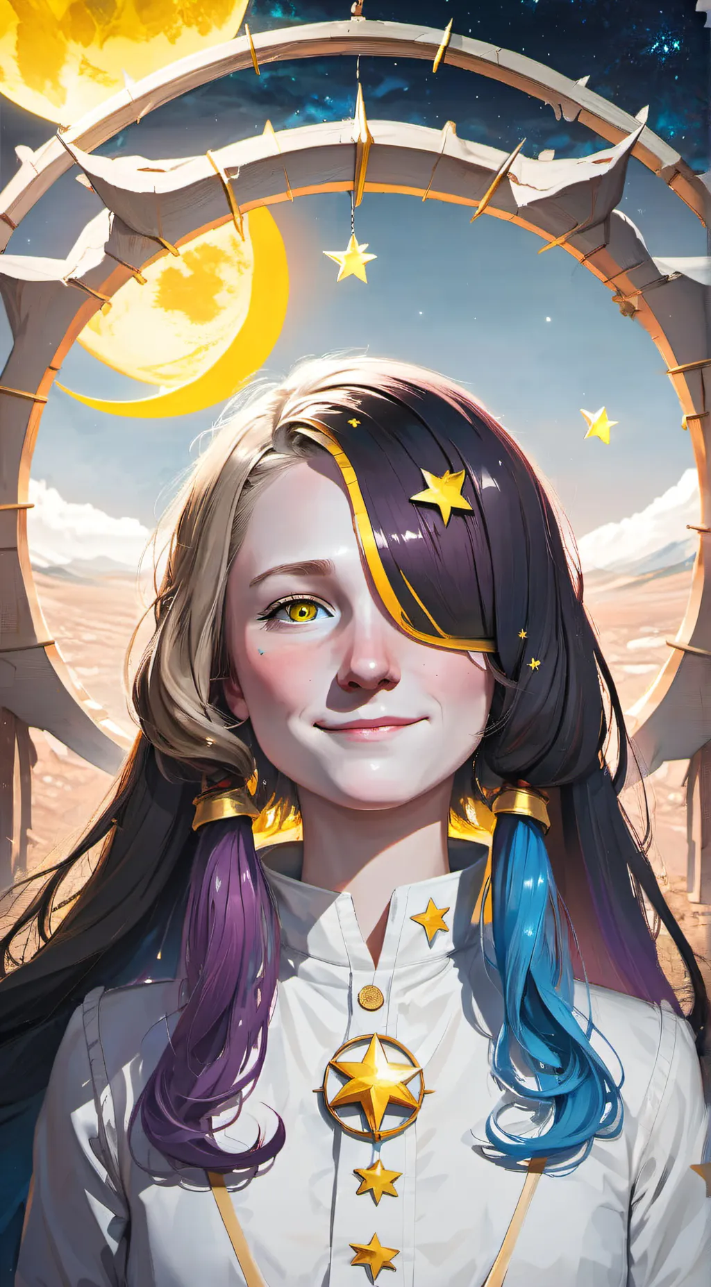 ai character: Lunar background