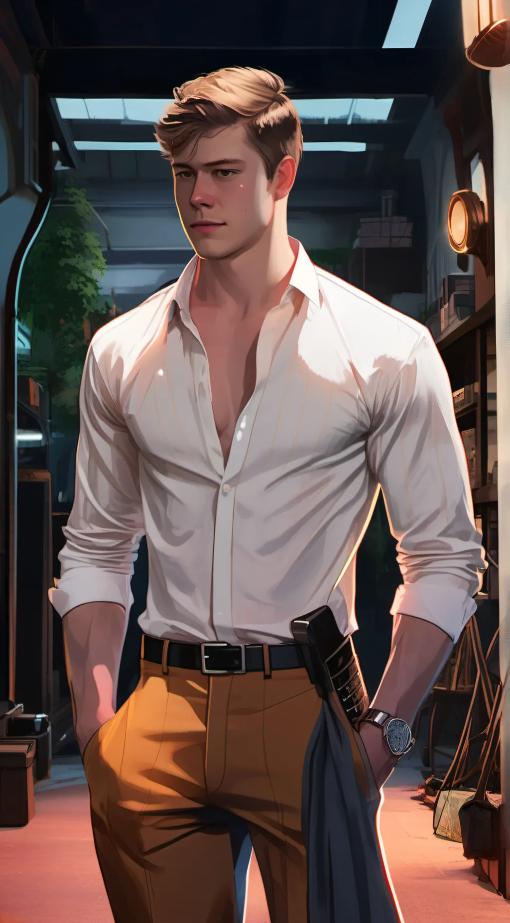 ai character: adam background
