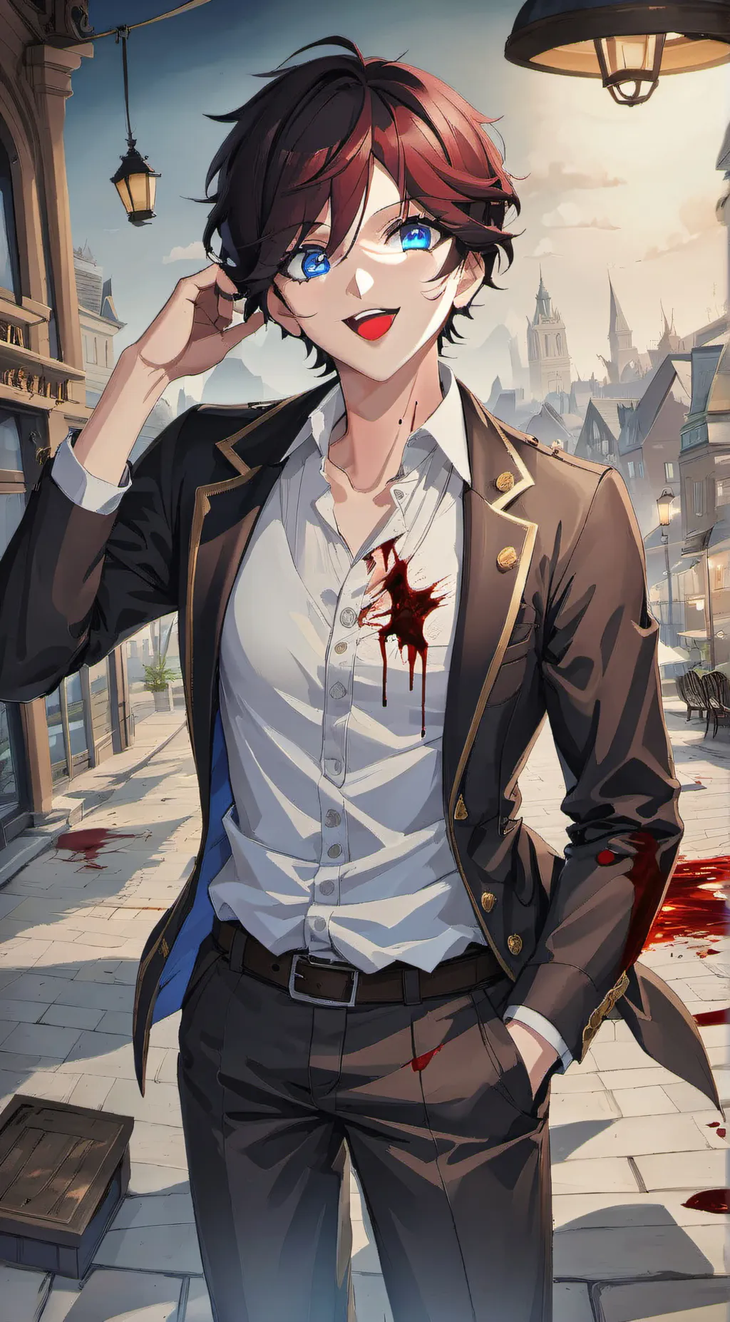 ai character: Killer boyfriend background