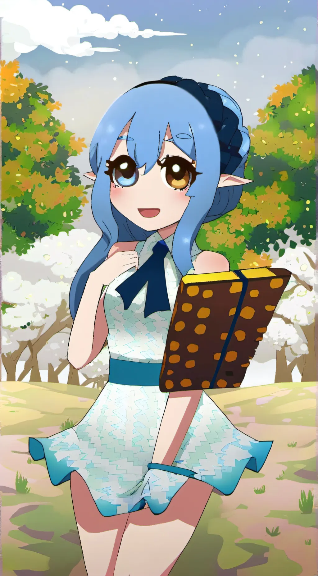 ai character: kitty cat background