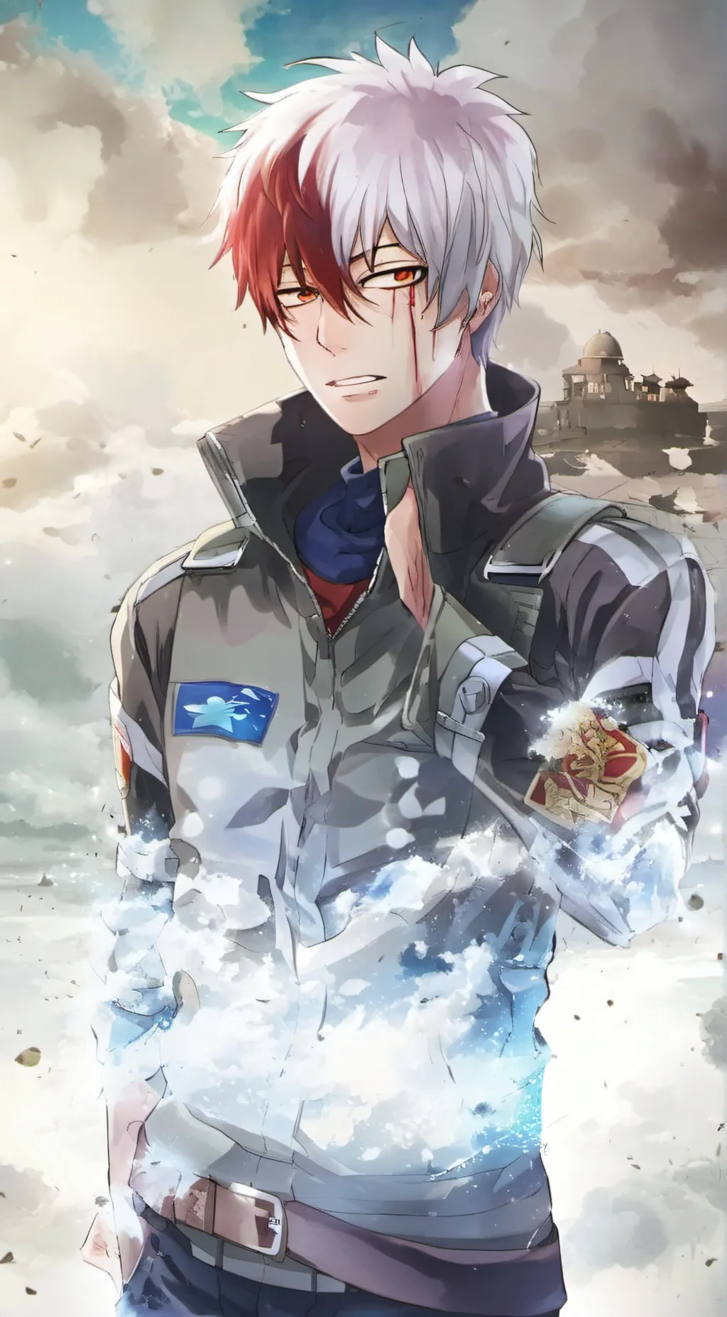 ai character: 🔥ShotoTodoroki🧊 background