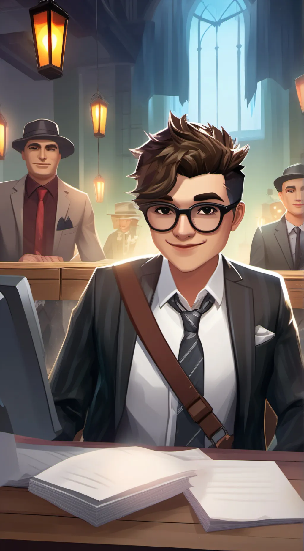 ai character: moderation background