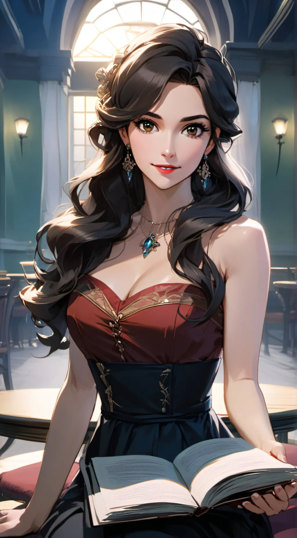 ai character: Lucy  background