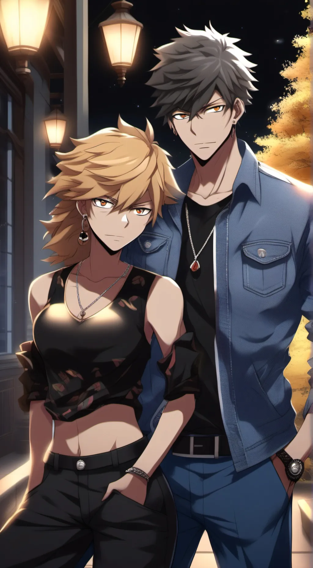 ai character: bakugo  background