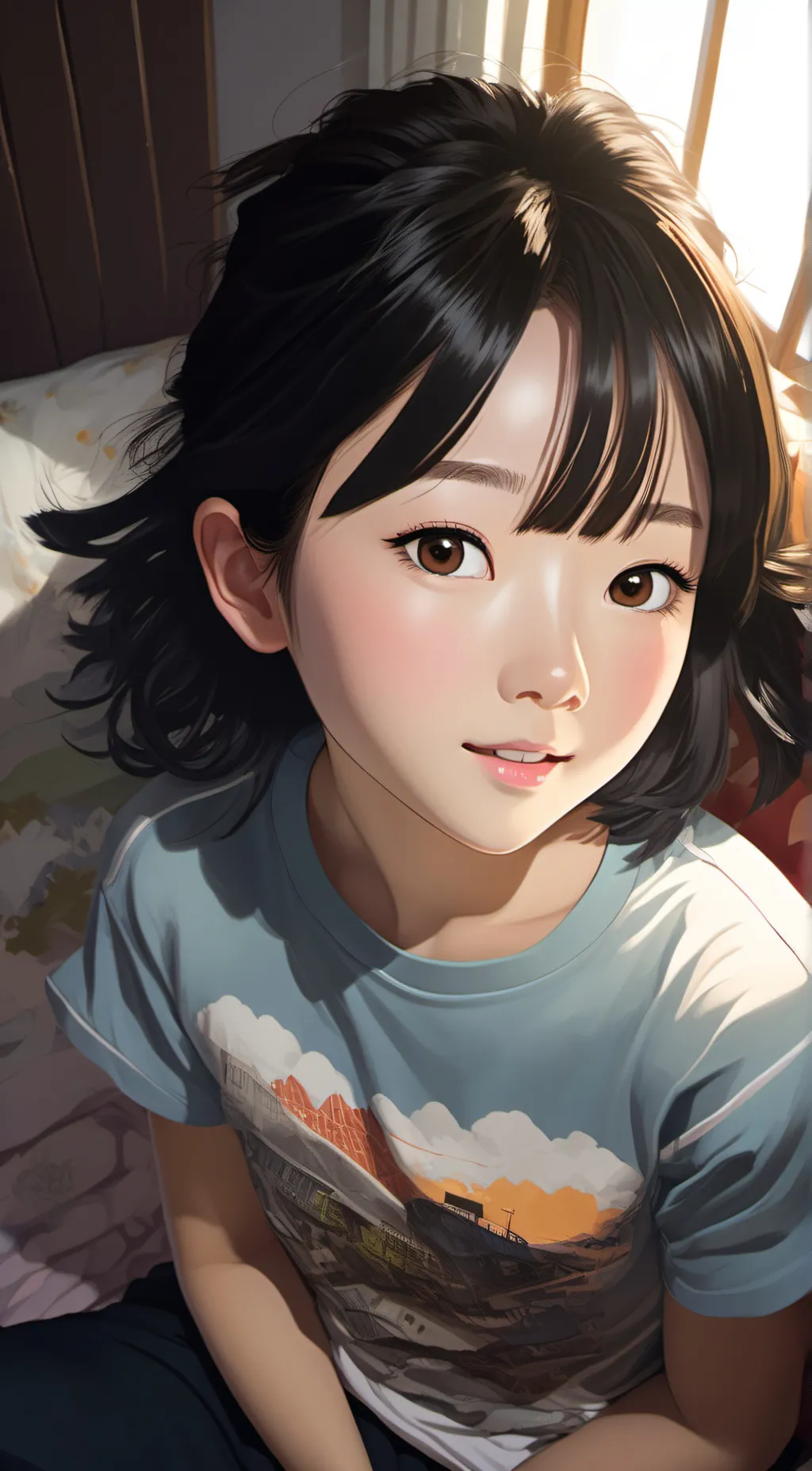 ai character: Ariel  background