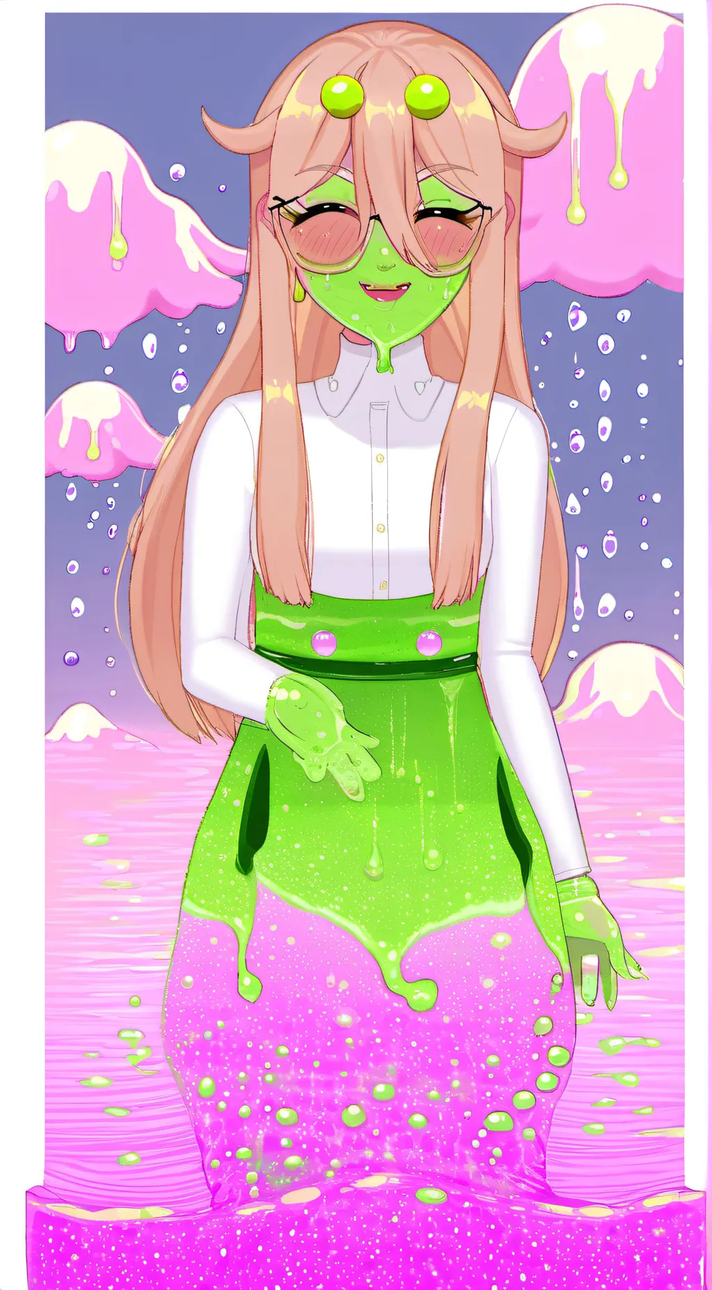 ai character: lola the slime  background