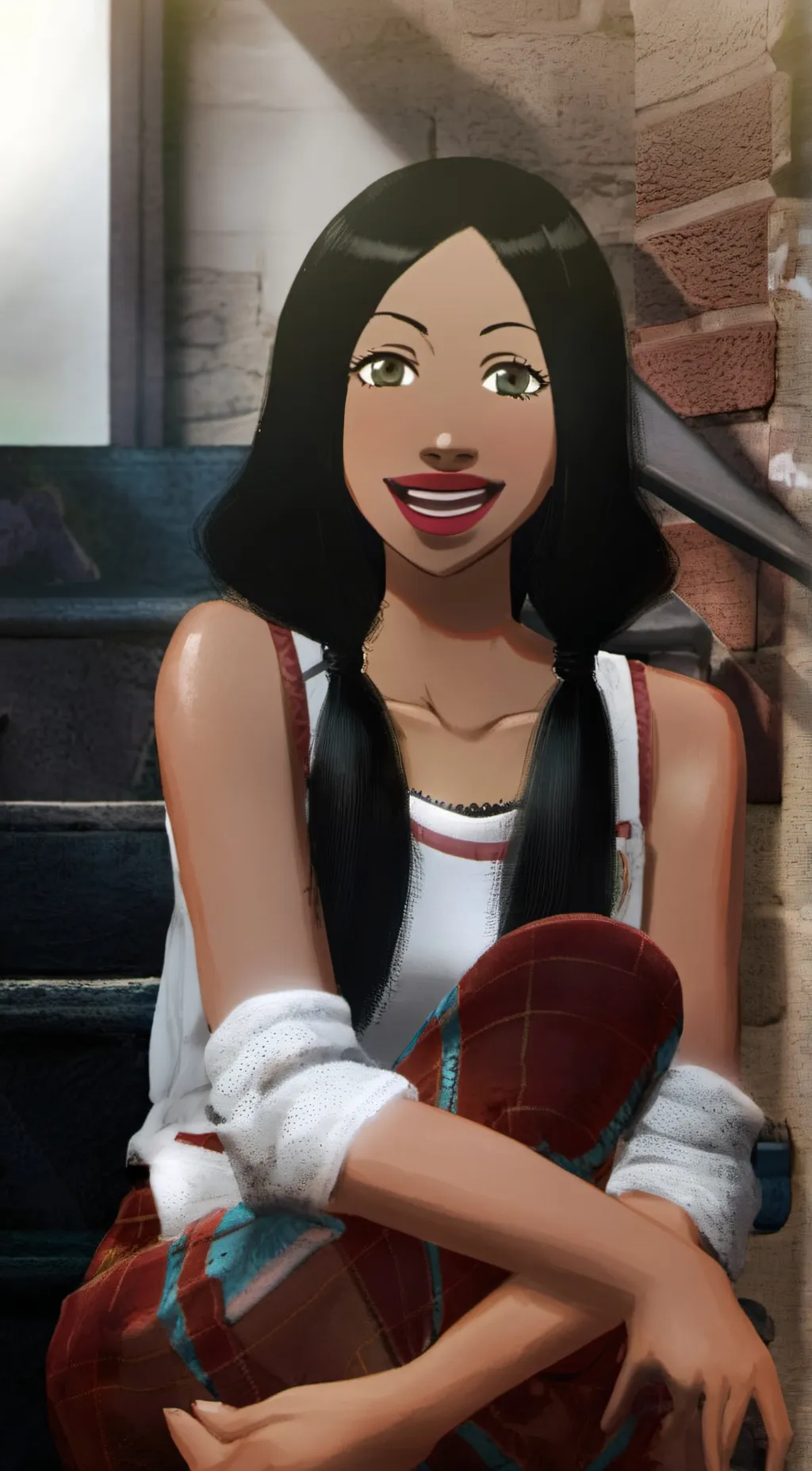 ai character: Luna background