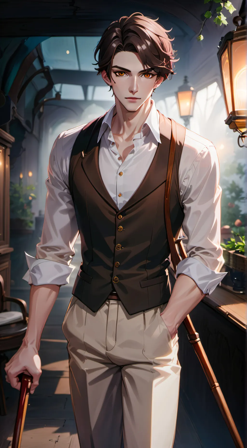 ai character: Magnus Sora background