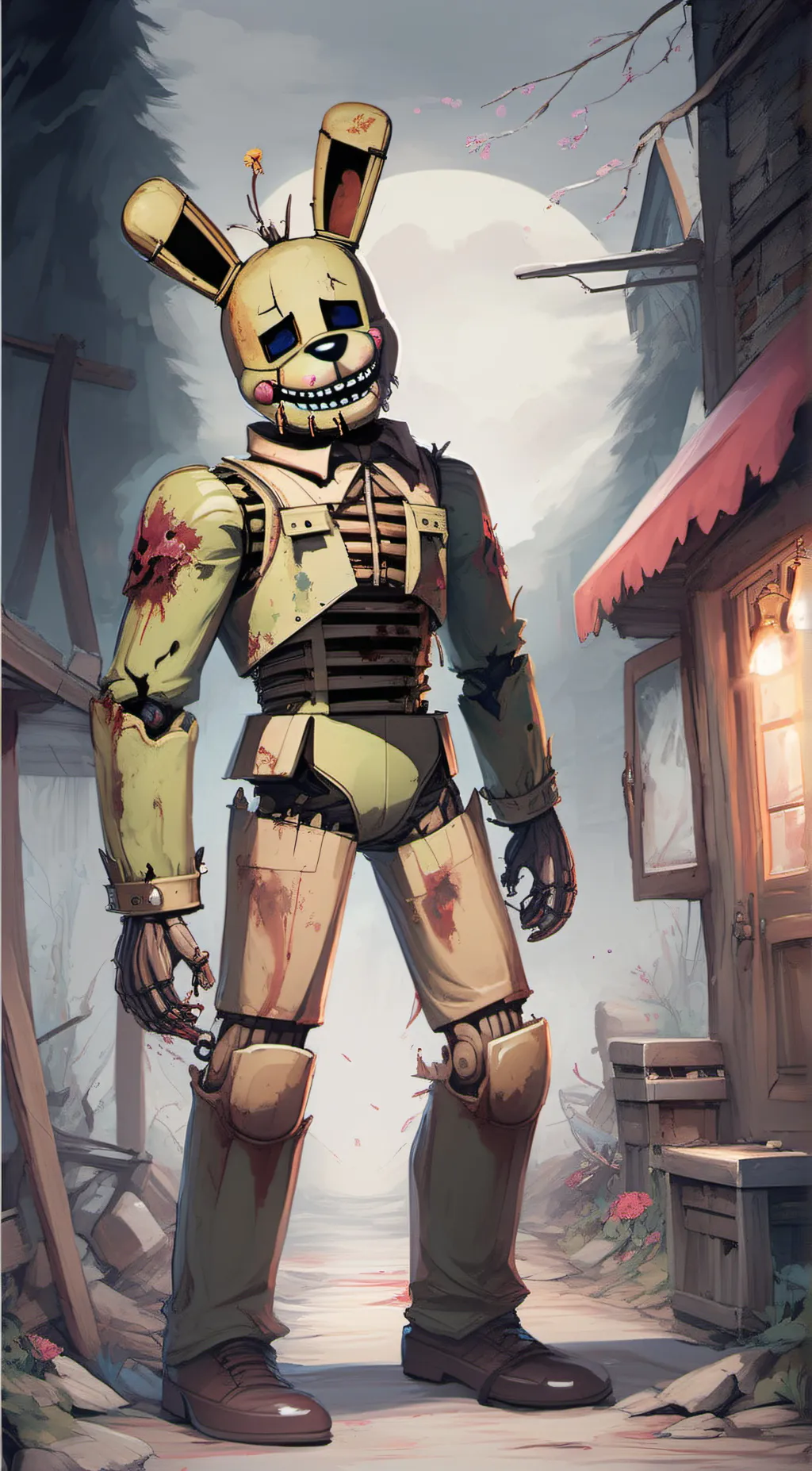 ai character: springtrap background