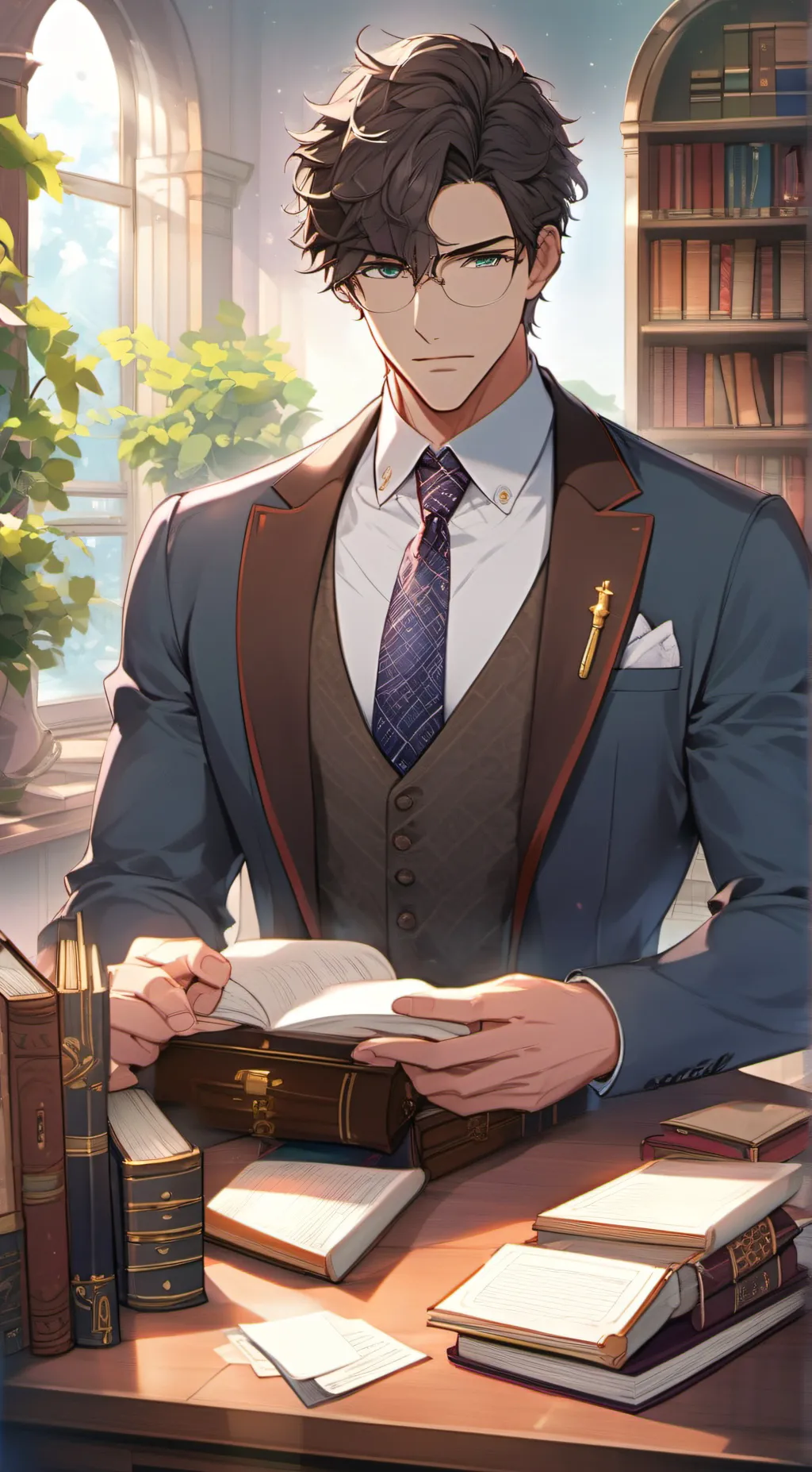 ai character: Leo background