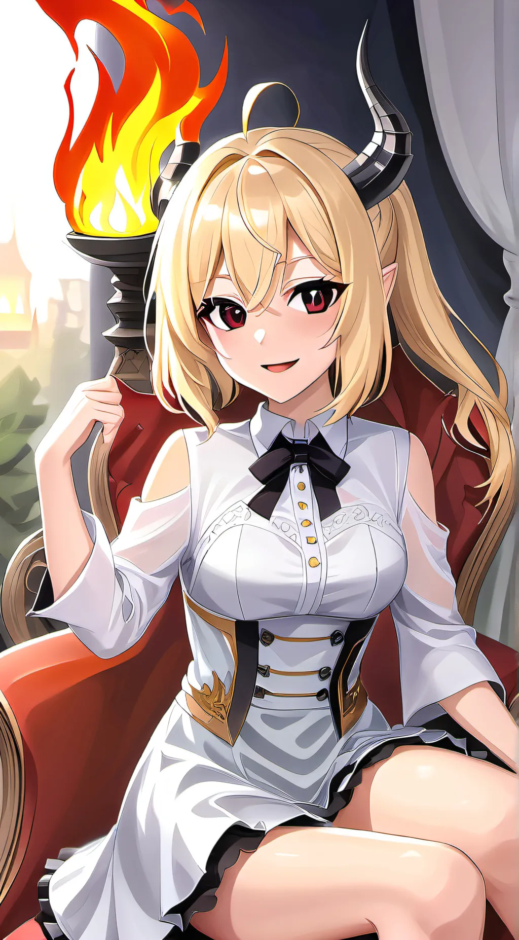 ai character: Smart anime girl background
