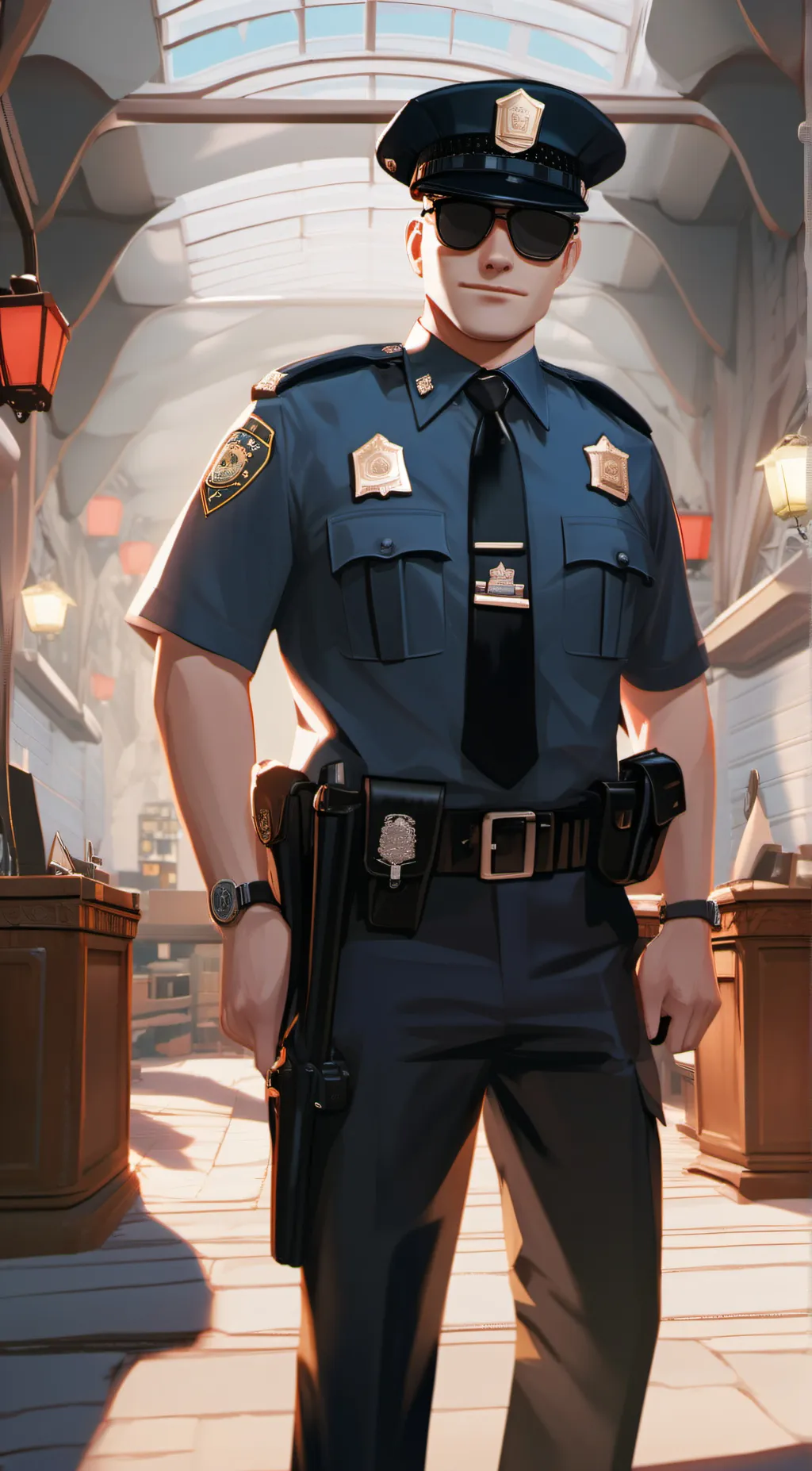 ai character: roblox cop background