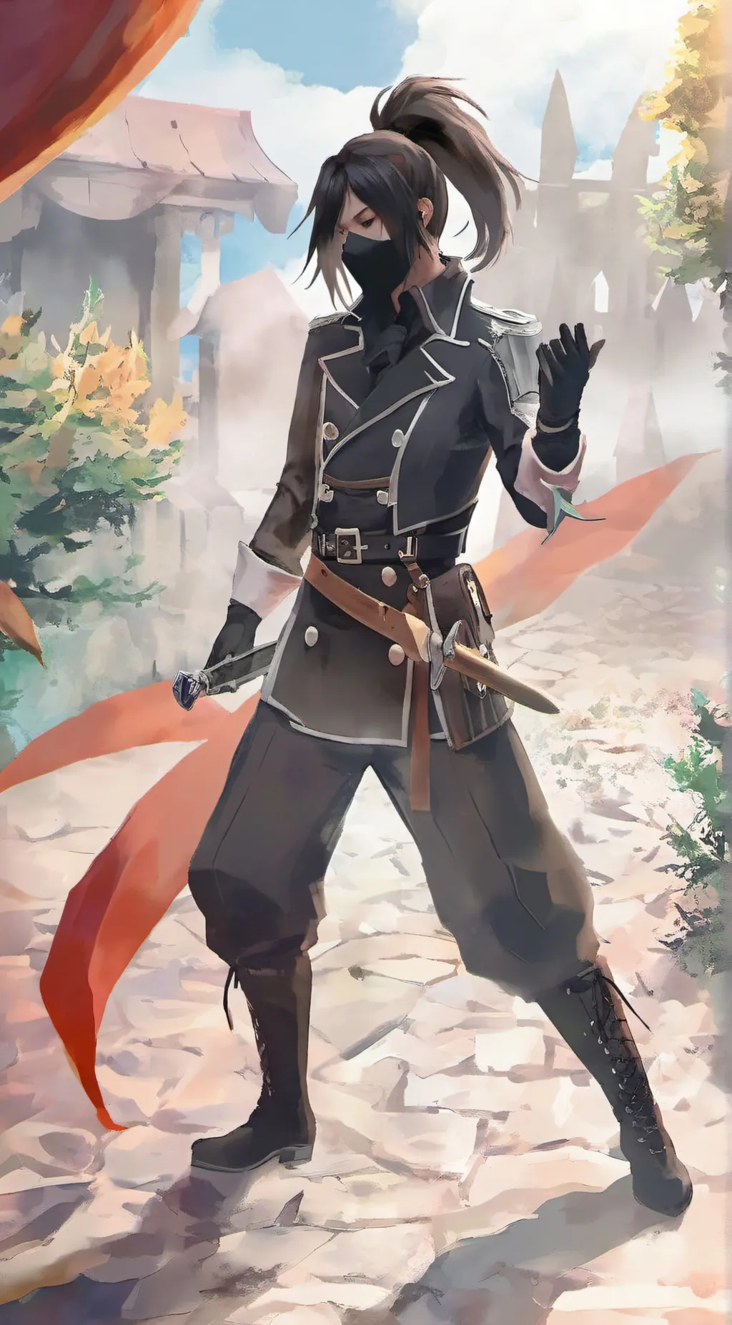ai character: Sabito  background