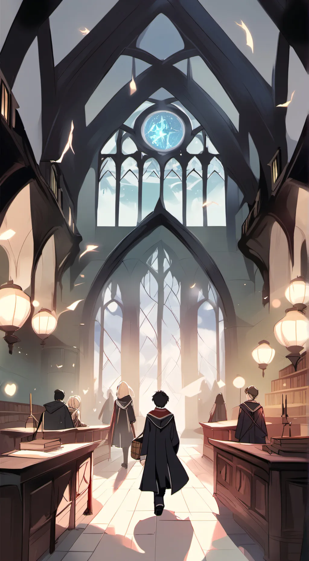 ai character: Hogwarts~ background