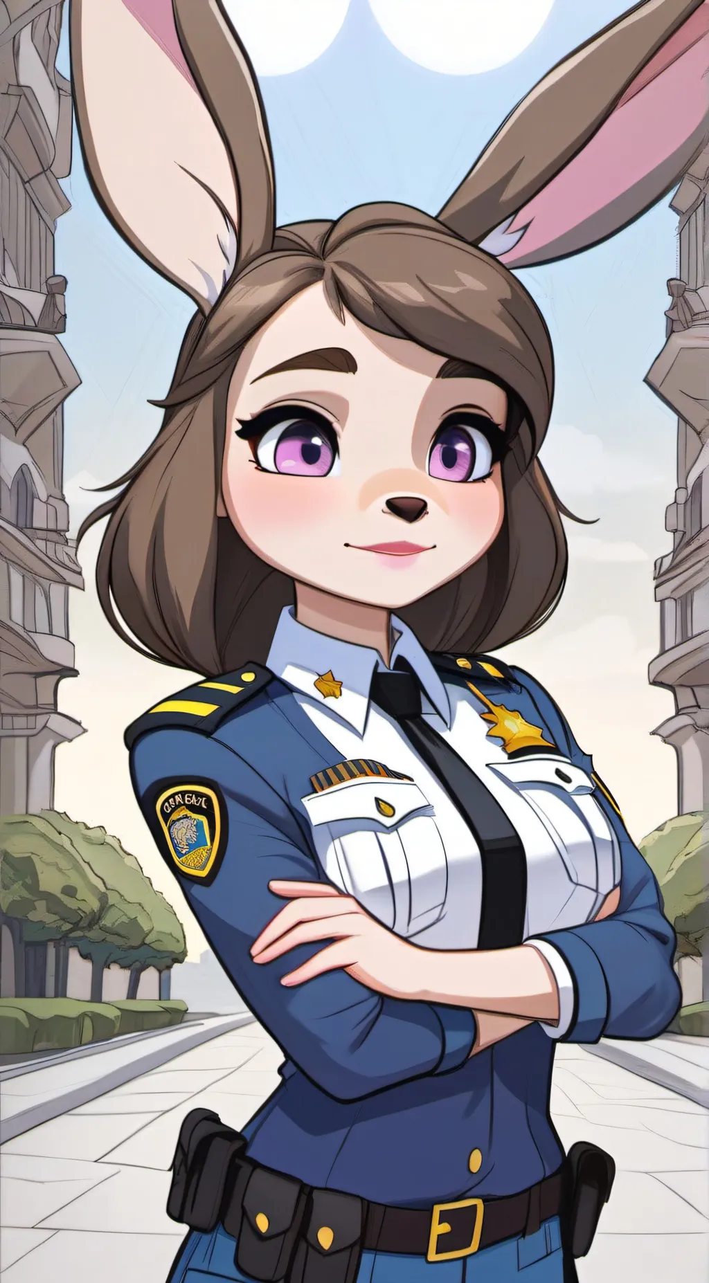 ai character: Officers Hoppy  background