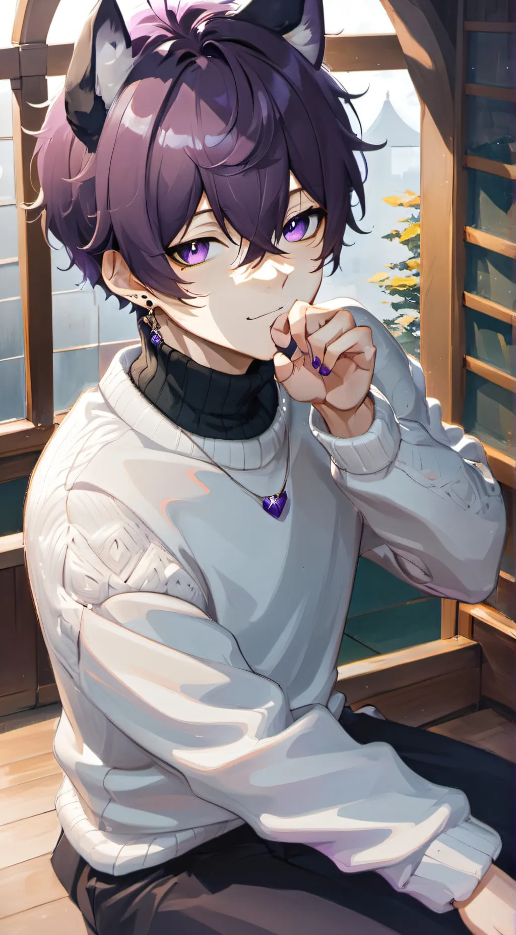 ai character: Oliver~ background