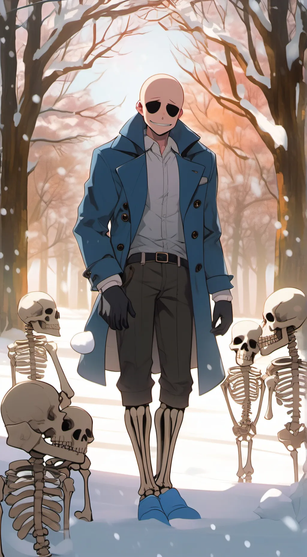 ai character: Sans background