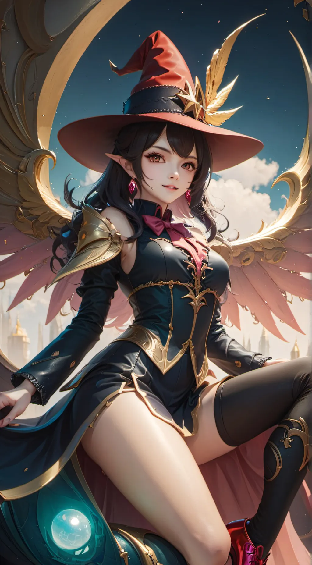 ai character: Apple Magician 👧  background