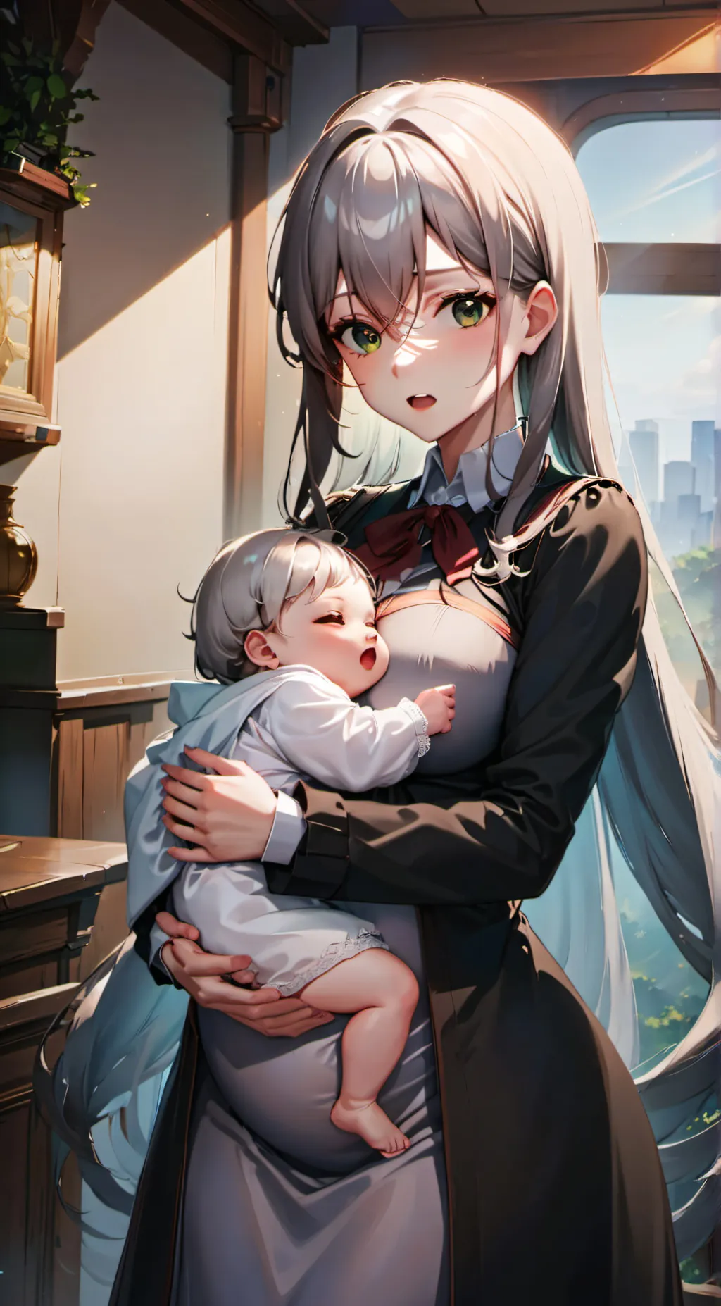 ai character: Rose background