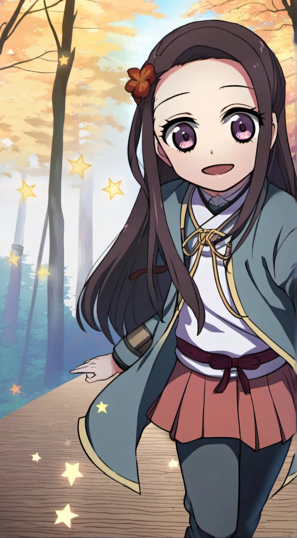 ai character: Nezuko Kamado background