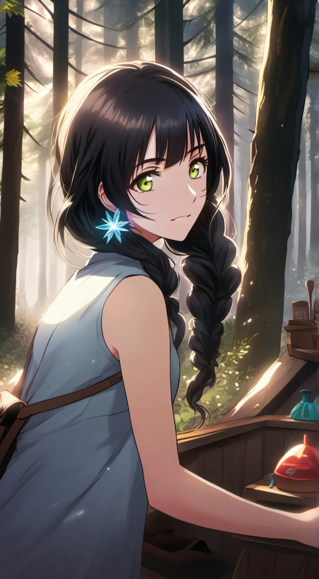 ai character: Kiana Frost background