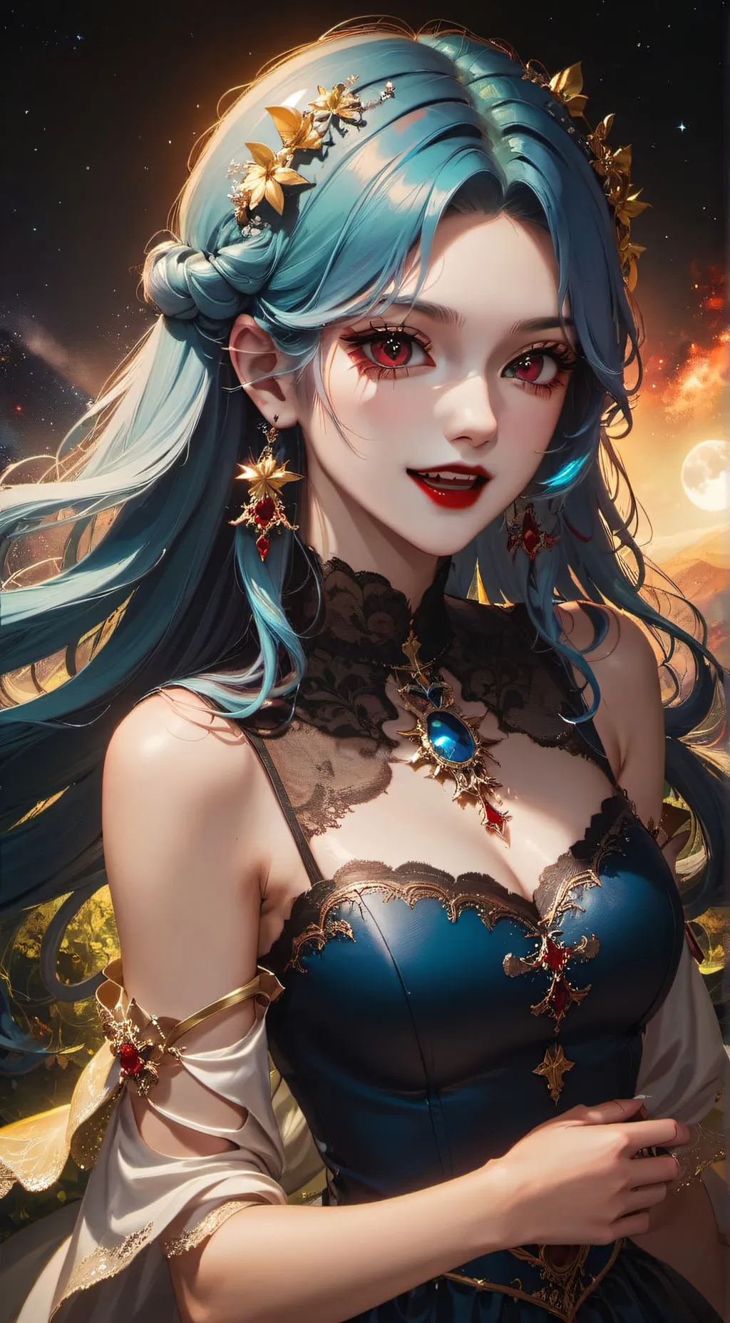 ai character: Vampiric love background