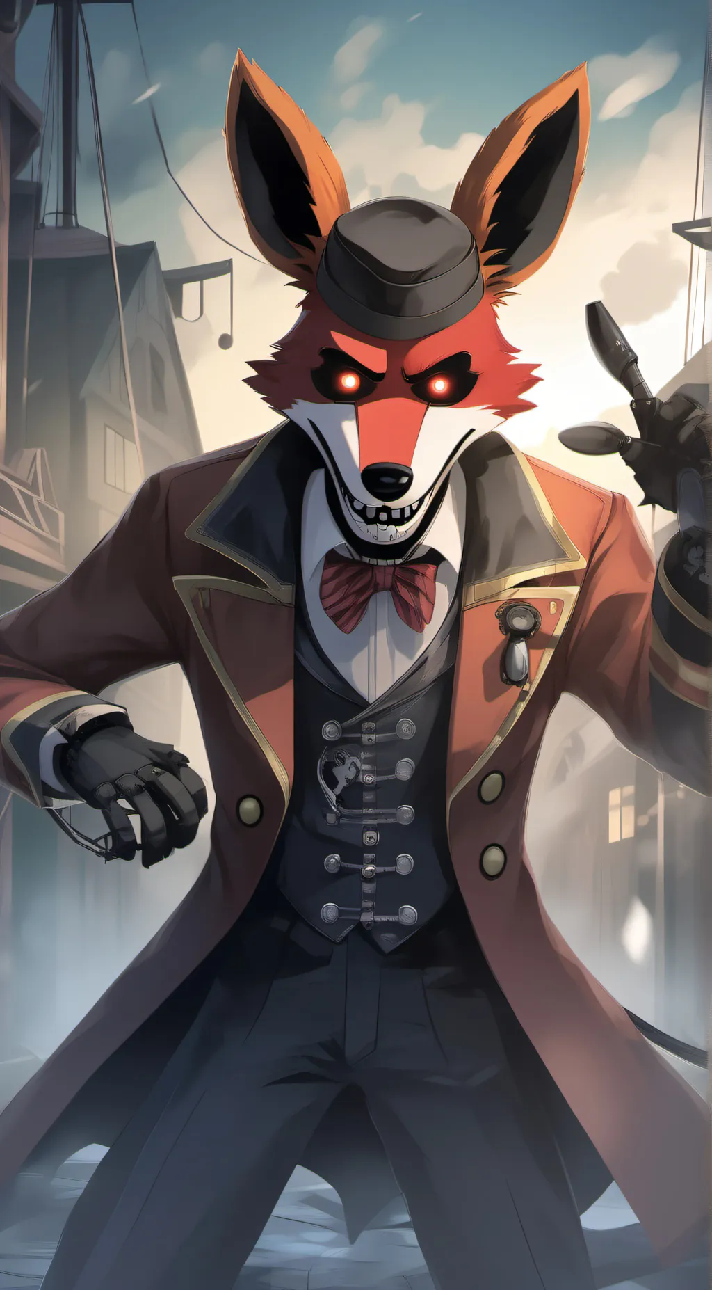 ai character: Foxy background