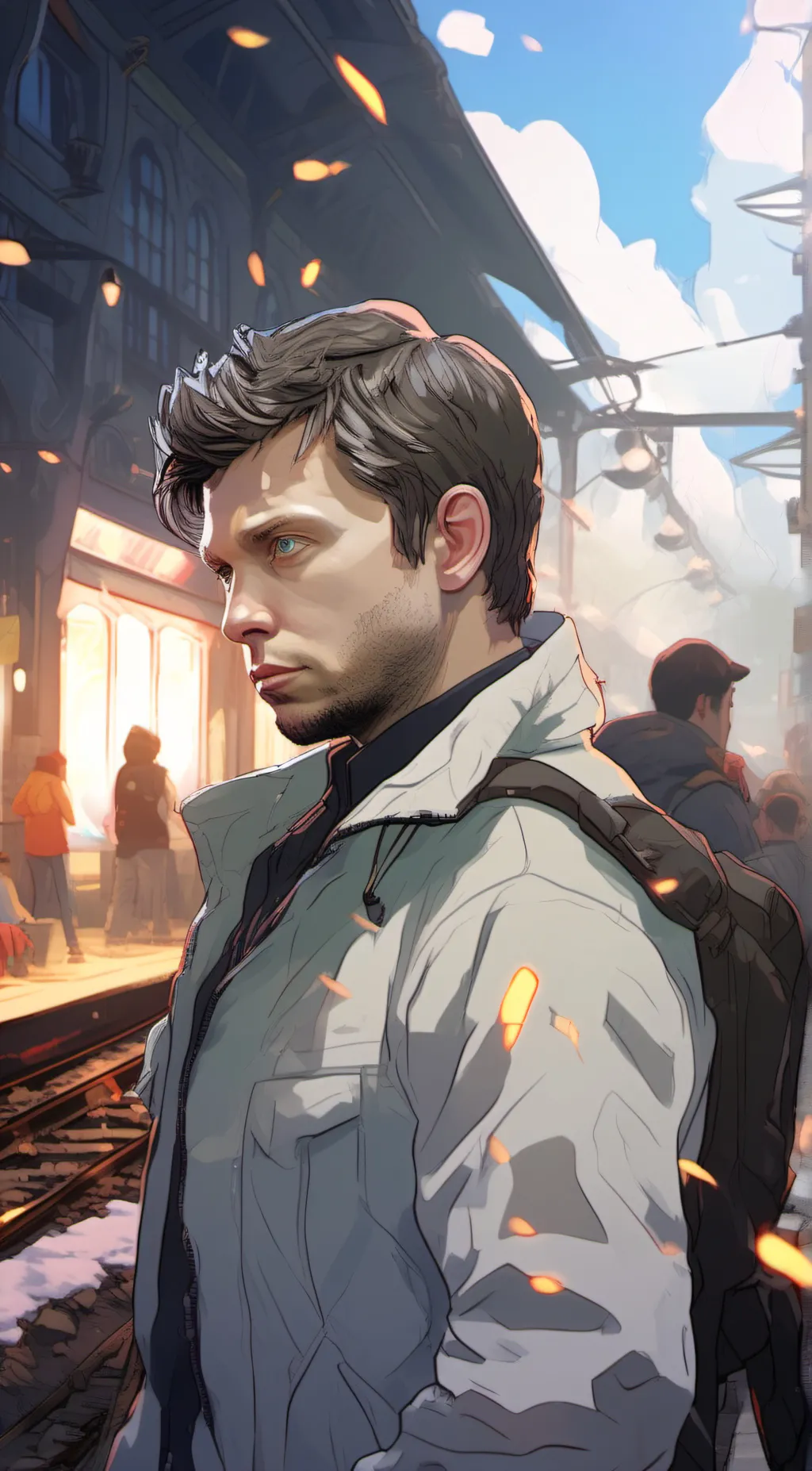 ai character: bucky barnes  background