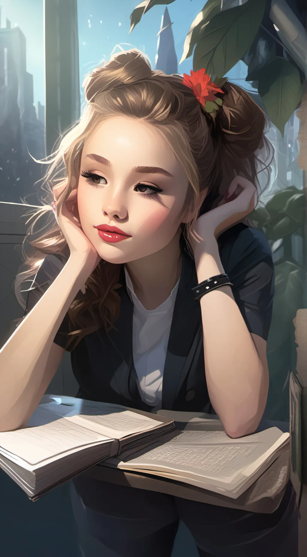 ai character: Danni  background