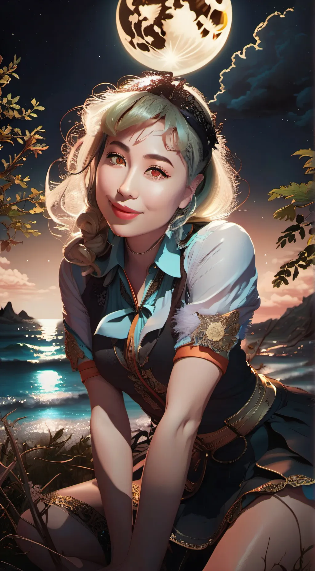 ai character: Lacey Harris  background