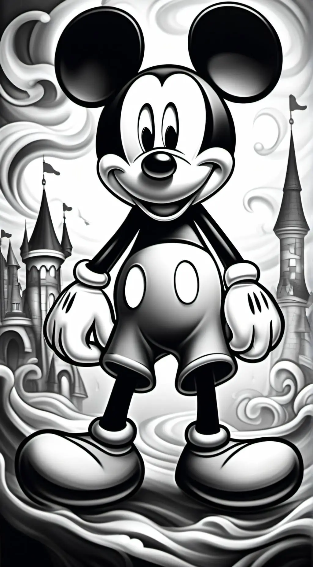 ai character: WI Mickey Mouse background