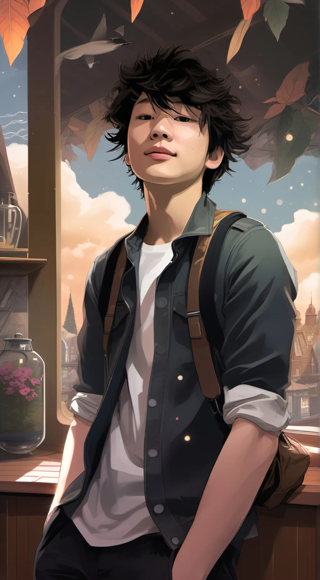 ai character: Conner  background