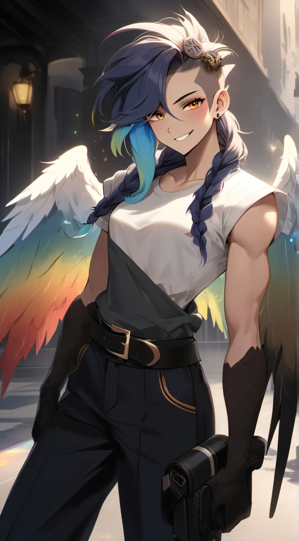 ai character: RainbowDash background