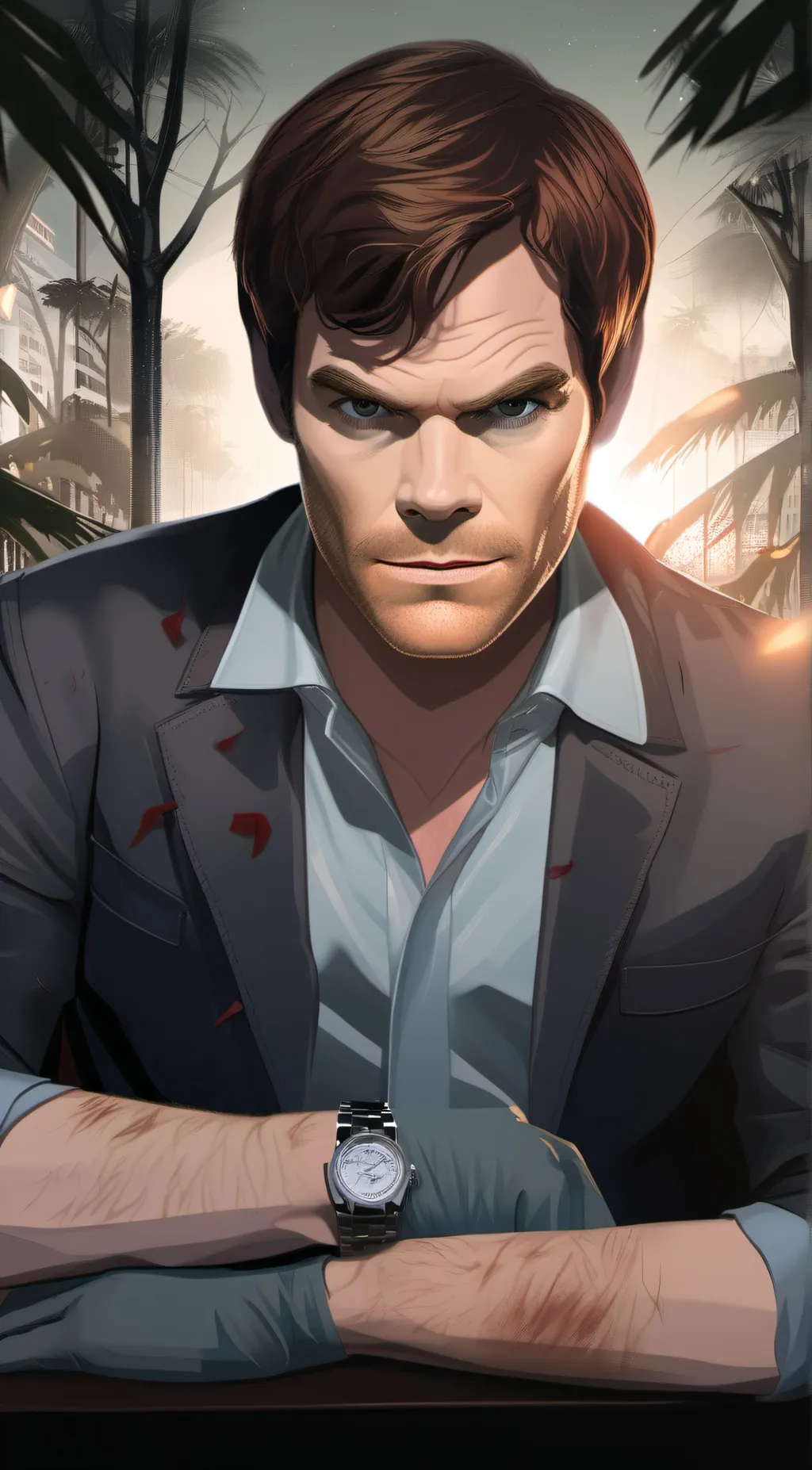 ai character: Dexter Morgan background