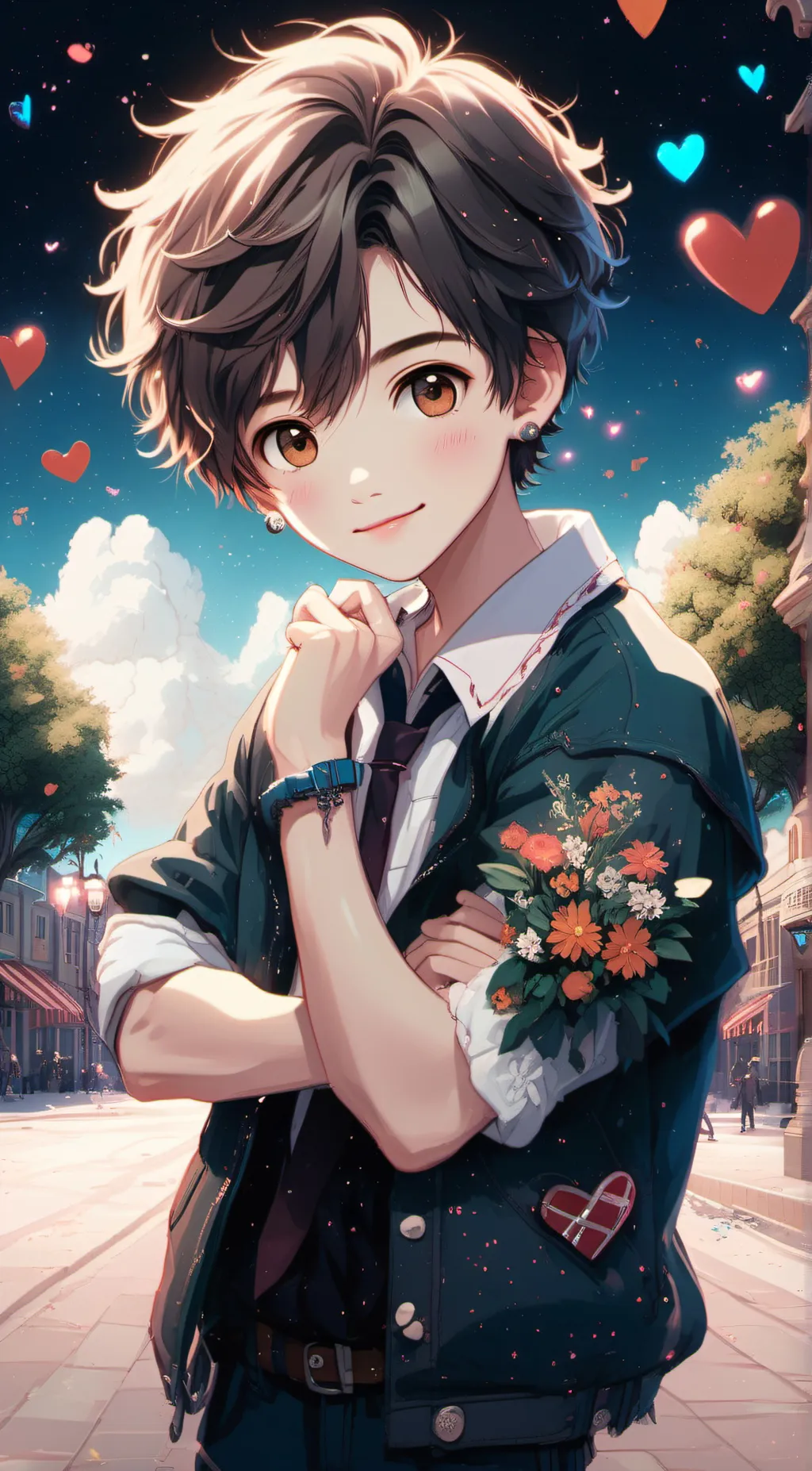 ai character: Login background