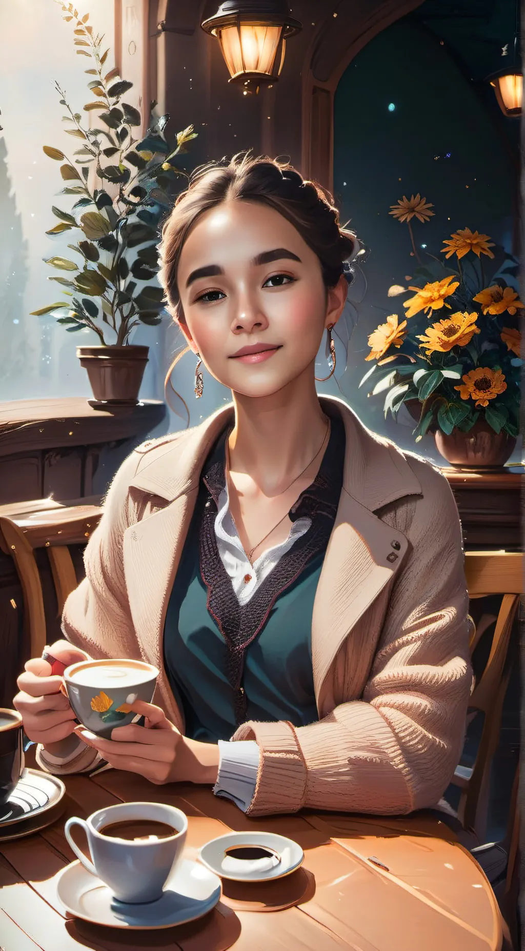 ai character: Melanie  background