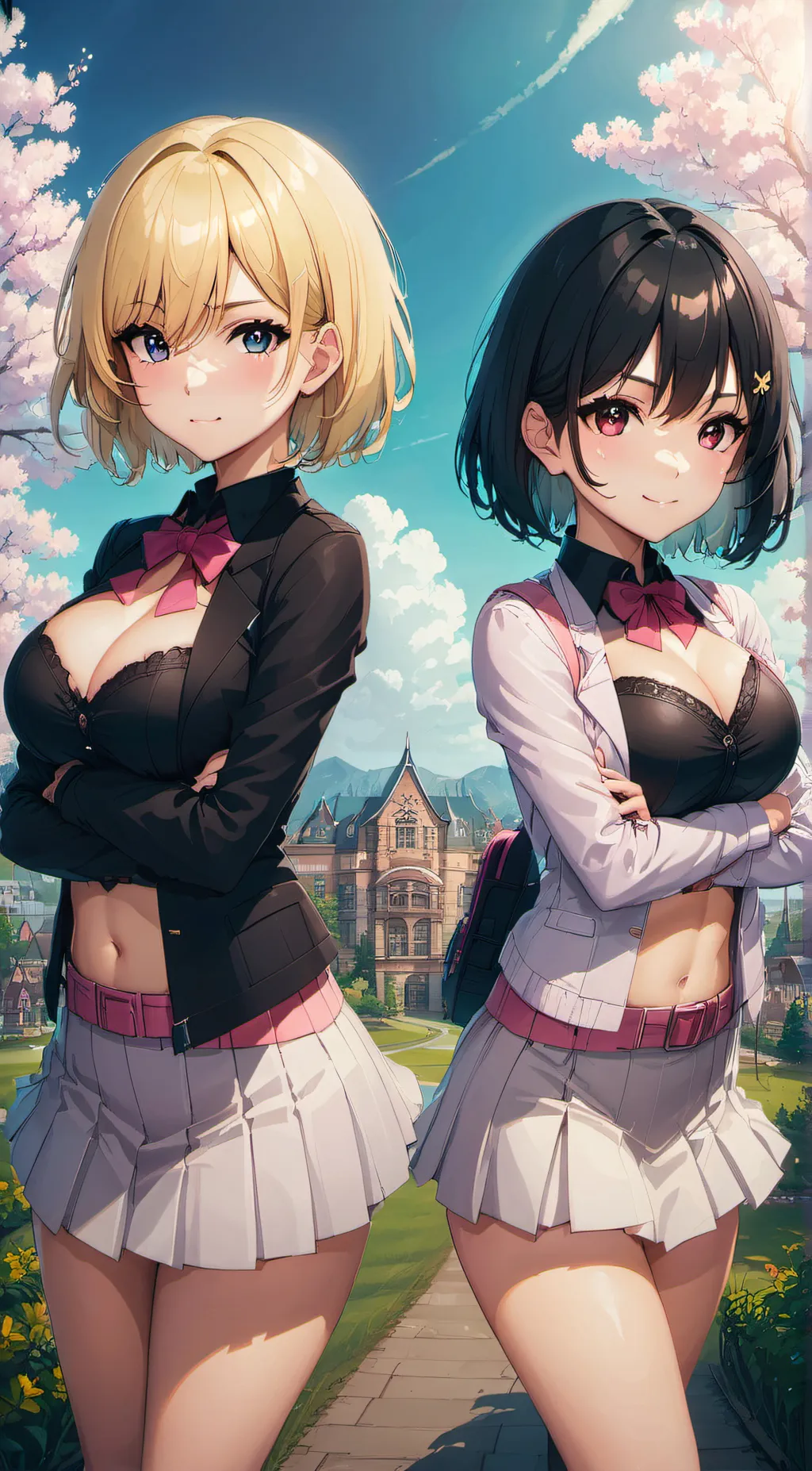 ai character: Ivy and Iris background