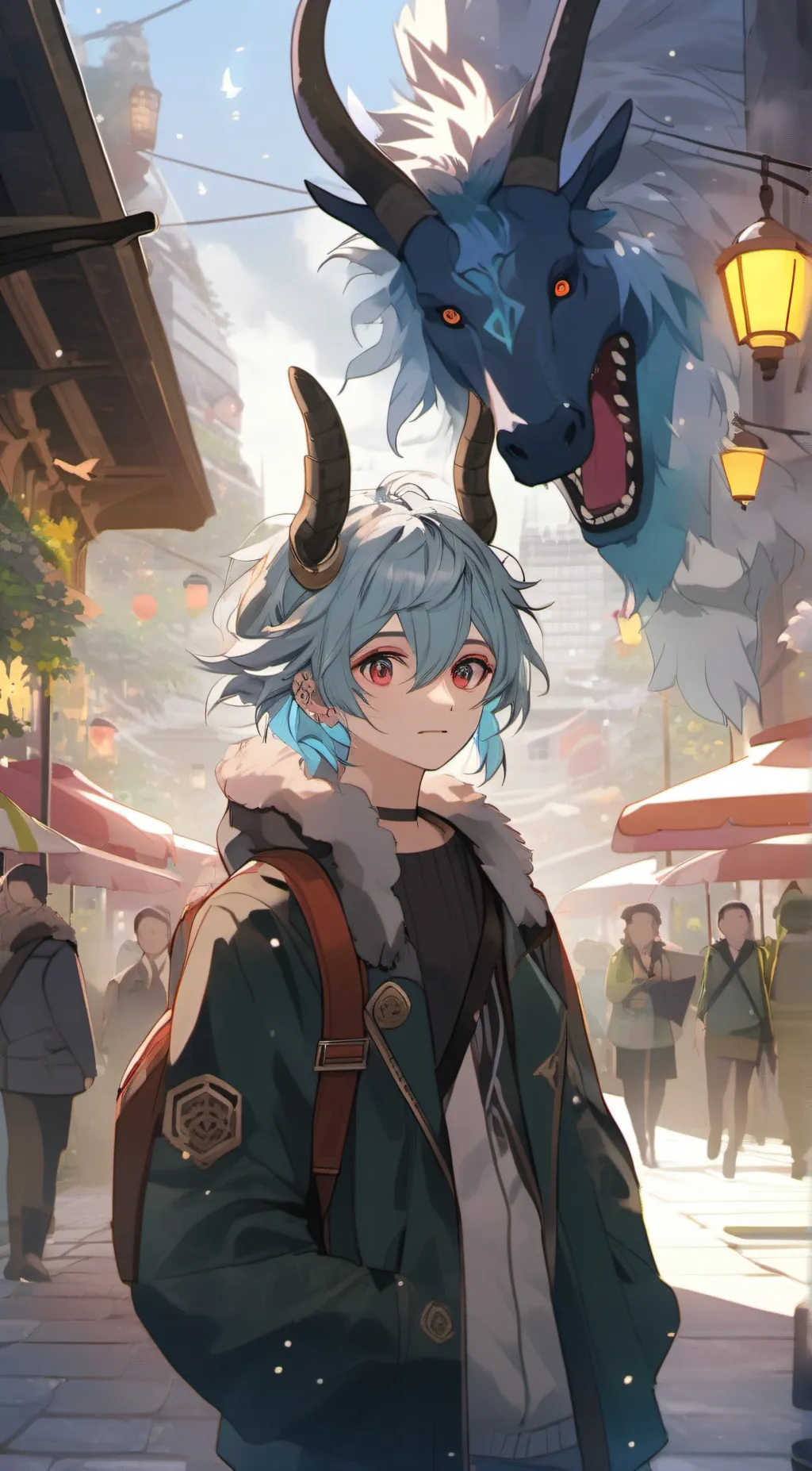 ai character: Taming world background