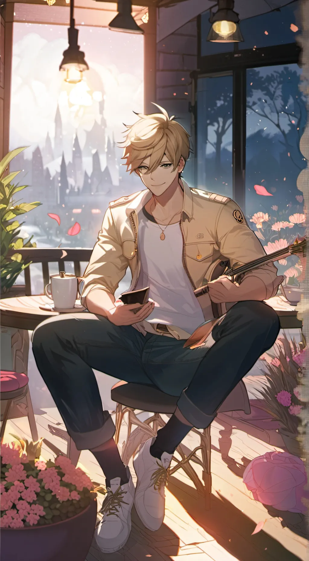 ai character: bakugo/Deku  background