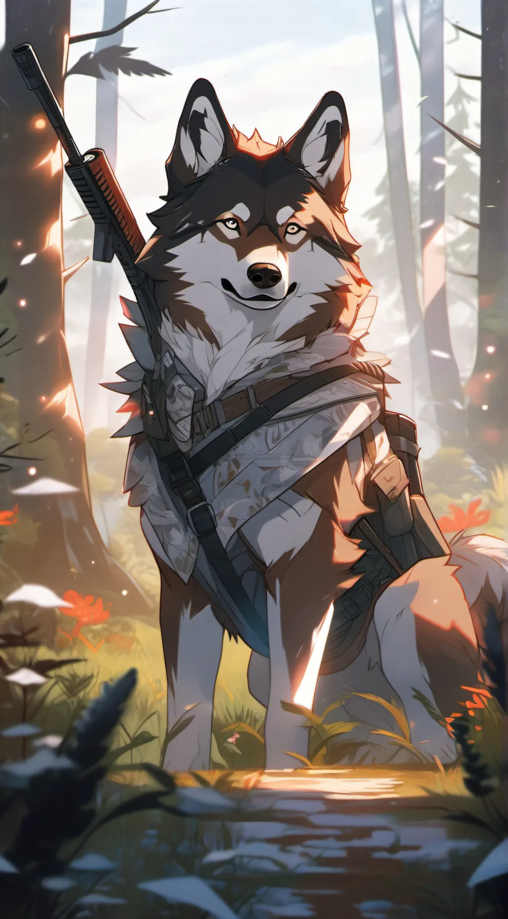 ai character: Wolf background