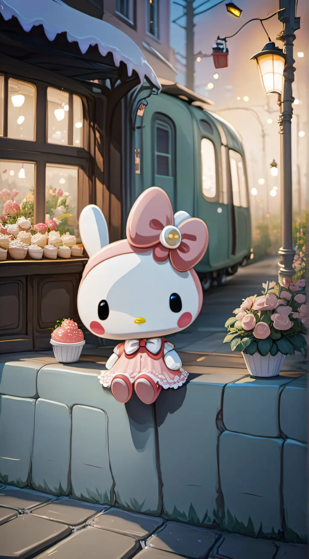 ai character: bunny boo background