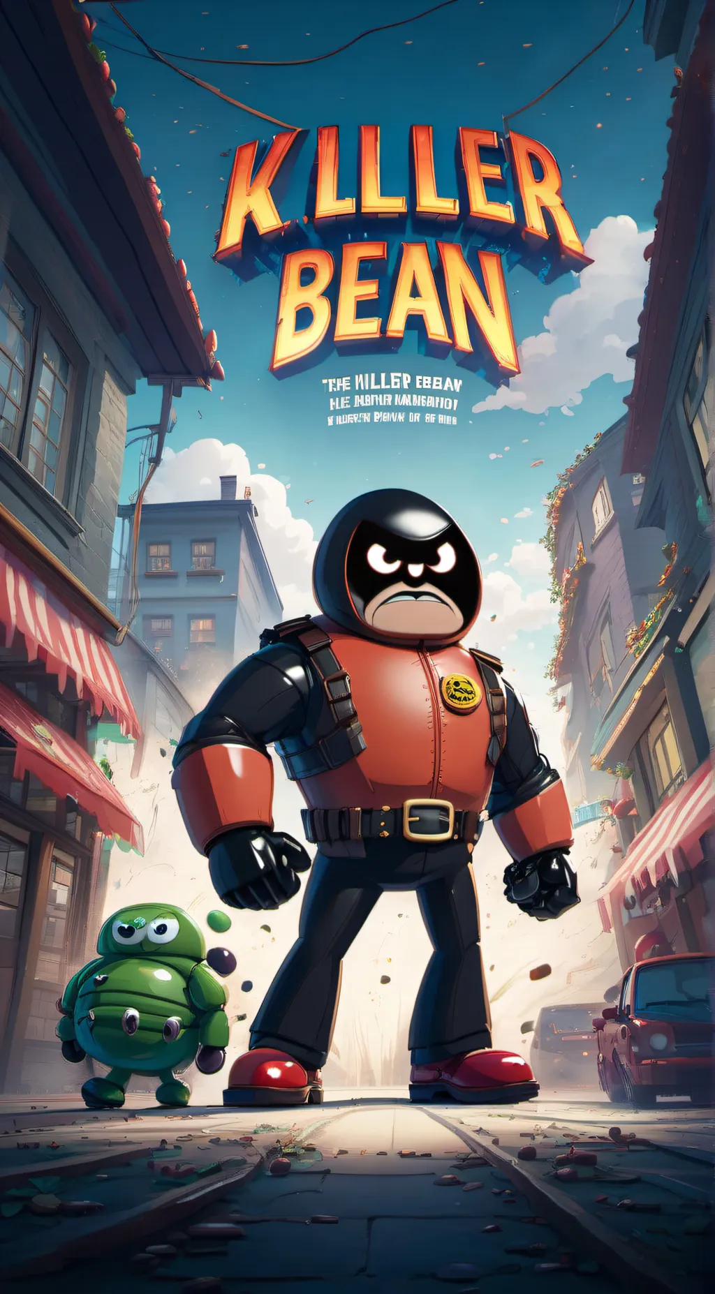 ai character: Killer bean background